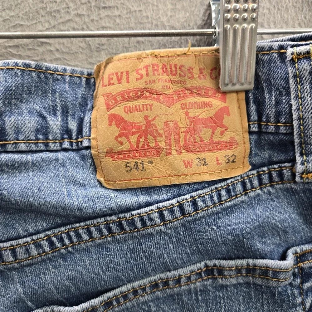 Levi's 541 Men Jeans 31X32 Blue Denim Athletic Taper‎ Fit 30
